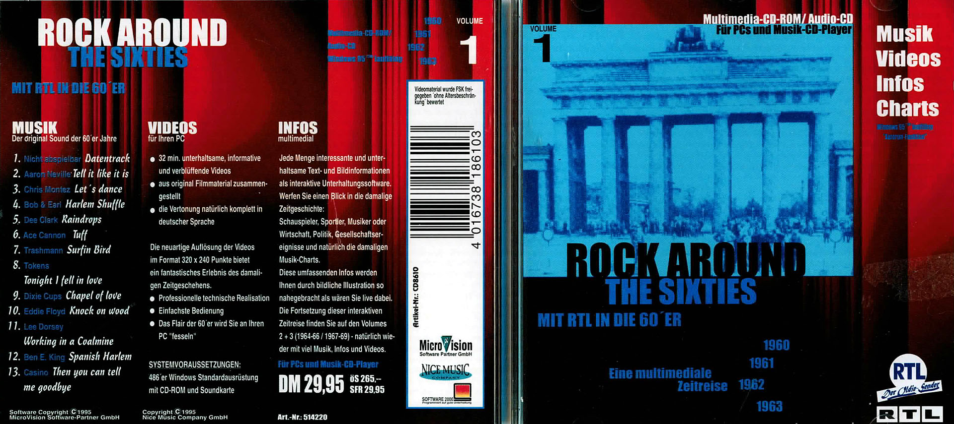 Rock Around The Sixties - Volume 1 - Aaron Neville / Chris Montez / Bob & Earl / Ace Cannon u.v.a.m